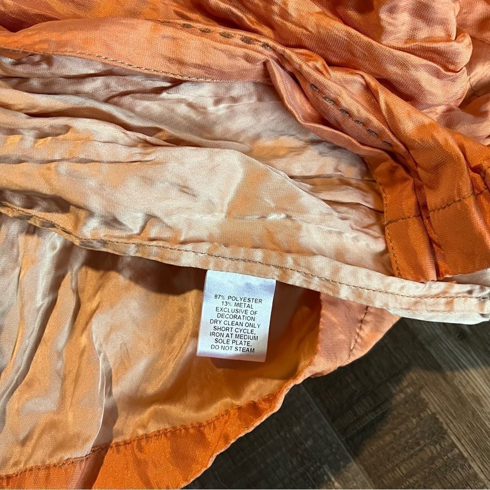 Peruvian connection long coral jacket size 6 - Picture 7 of 9